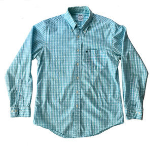Brooks Brothers Blue Gingham Slim Fit Shirt